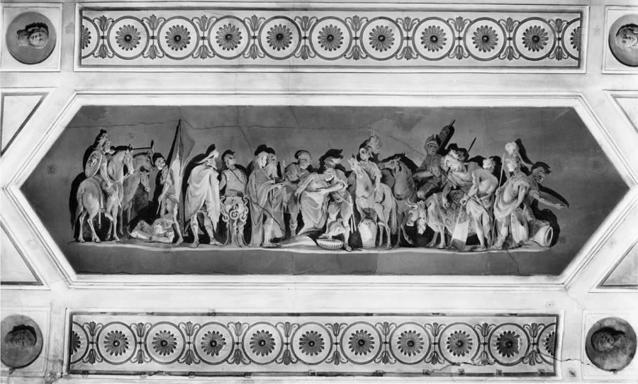 Scena con figure - Padova, Palazzo Manzoni